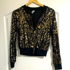 Black sequins jacket